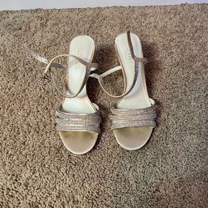 Bridesmaid heels with rhinestones